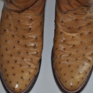Justin Full Quill Ostrich Boots